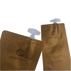 Portable One-Time Use Customized Paper Bags Laminated Foil With cap untuk sampo