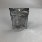 Kustom Kecil Matt Hitam Transparan Berdiri Kantong Kemasan Ziplock Aluminium Foil Bags Dengan Tear Notch