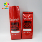Custom Printed Foil 12 Oz Coffee Beans Flat Bottom Side Gusset Bag Dengan Tin Tie