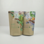 Gravure Printing MOPP Tea Packaging Bag Ramah Lingkungan Dengan Ritsleting