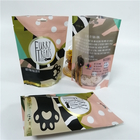 Custom Printed dog treat Stand Up Foil Laminated Mylar Zip lock Bags Dengan Window / Doypack Pouch Untuk Makanan