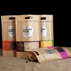 100mic Kraft Paper Standup Bag Kopi CMYK Food Paper Ziplock Bag