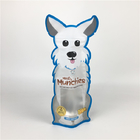Kustom Ditutup Kembali Plastik Zip Lock Dog Treats Packaging Dengan Clear Window Soft Touch Plastic 3.5g Packs Mylar  Bags