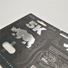 UV Printing 200mic 3D Panther Card Male Enhancer Pills Dengan Tampilan UV