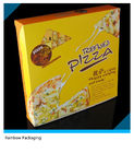Kotak Kemasan Kertas Kuning Menarik Logo Disesuaikan Untuk Kemasan Pizza