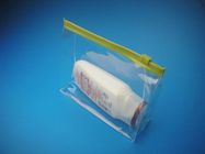 PVC Plastik Poly kantong Untuk Kosmetik Kemasan Dengan Slider Zipper