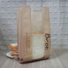 Tas Kertas Kraft Roti / Susu Laminasi Multi Layers Dengan Jendela Yang Jelas