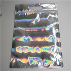 Tas Aluminium Foil Mylar yang Dapat Ditutup Kembali Zipper Lock Holographic Packaging Bag