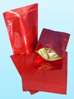 Glossy Plain Red Foil Pouch Kemasan Stand Up For Coffee Bean