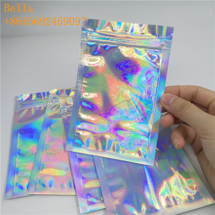 Kemasan Kantong Foil Holografik Plastik Glossy