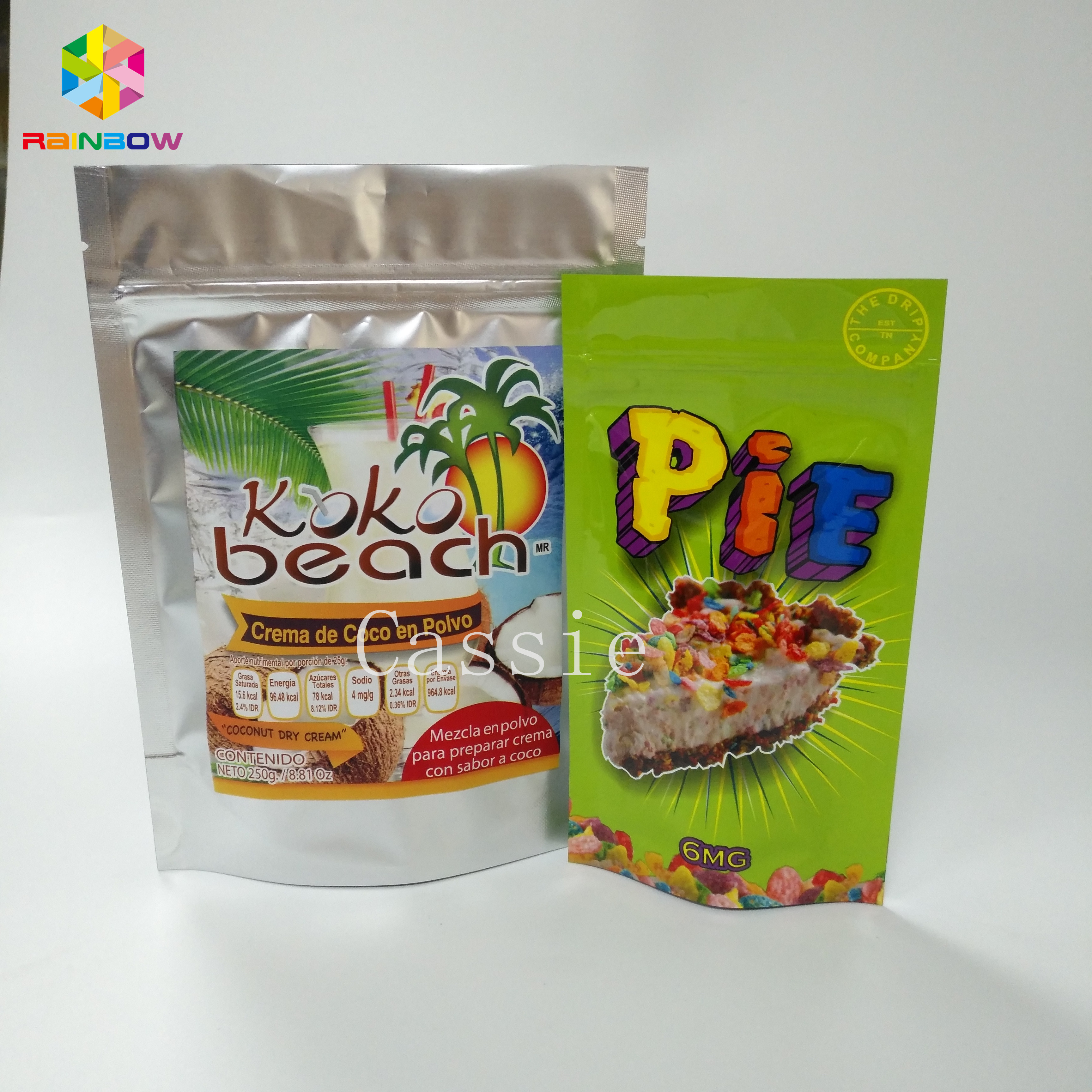 Laminasi Stand Up Zipper Pouch Bags Kemasan Fleksibel Kantong Makanan Untuk Kacang Makanan Ringan