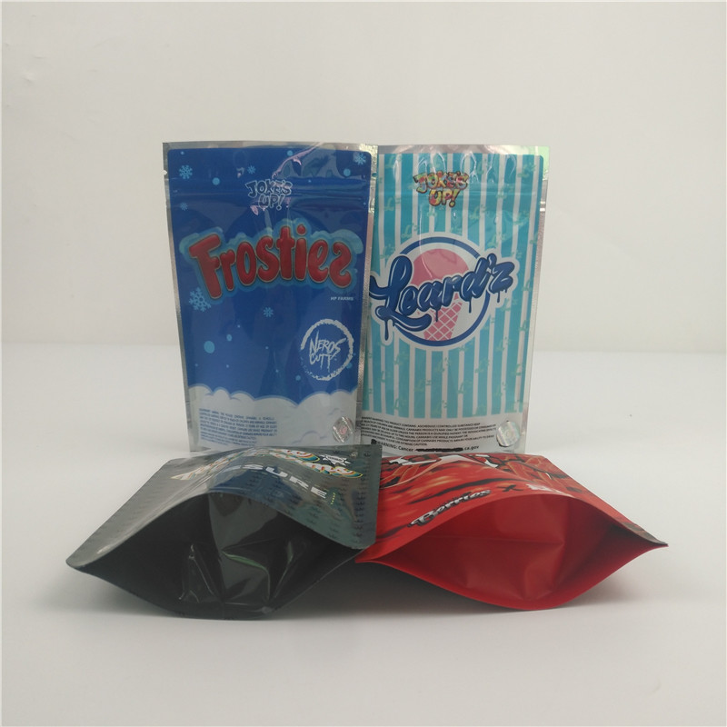 3.5g 7g Gummy Bags Anak Bukti Kemasan Kue Plastik Resealable Zipper Mylar Bag