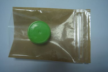 Mini Zipper Food Bag Transparan Depan Pet / Pe Anti Static Bag Dengan Bawah Terbuka