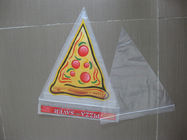 Triangle Ldpe Grip Seal Bag Dengan Stiker Untuk Pizza Saver, Ritsleting Tutup