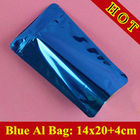 Glossy Blue Self Standing Ziplock Pouch Untuk Kemasan Whey Protein Powder / Protein Powder Bag