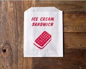 Disesuaikan Pencetakan Kacang / Es Krim Sandwich Kemasan Kantong Kertas Makanan