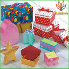 Merah Muda dan Oranye Berwarna-warni Kotak Hadiah Kotak Kertas Kemasan Kotak Kertas Daur Ulang