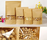Tas Kertas Khusus Untuk Makanan Ringan, Tas Kertas Kraft Untuk Popcorn Dengan Jendela