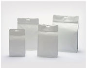Mylar Zipper Kraft Paper Snack Bag Packaging Dengan Clear Window Untuk Biji Kopi / Kue