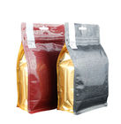 ditutup kembali aluminium foil dilaminasi blok makanan bawah datar kantong plastik kemasan kopi 500 g 1 kg dengan katup
