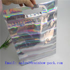 Silver Stand Up Bag Holographic Small Ziplock Seal Kemasan kantong makanan Sachet