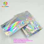 Reusable berdiri kantong foil holografik tanpa mencetak untuk kemasan kosmetik atau garam