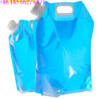 Kemasan kantong plastik olahraga luar ruangan, 3 galon tas penyimpanan air lipat