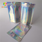 Waterproof Holographic Stand Up Pouch Permukaan Akhir Mengkilap
