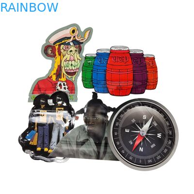 Kantong Mylar 3.5g yang Dapat Dimakan Ziplock Permen Berbentuk Khusus Herbal Biskuit Gummy Kemasan