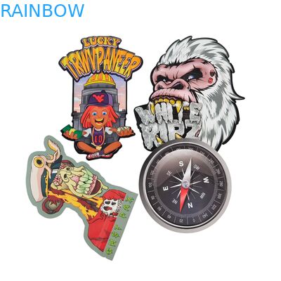 Kantong Mylar 3.5g yang Dapat Dimakan Ziplock Permen Berbentuk Khusus Herbal Biskuit Gummy Kemasan