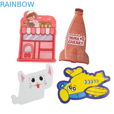 Kantong Mylar 3.5g yang Dapat Dimakan Ziplock Permen Berbentuk Khusus Herbal Biskuit Gummy Kemasan