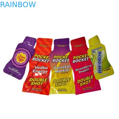 Kantong Mylar Holografik Cetak Kustom Kemasan Biodegradable yang Dapat Disegel Ulang untuk Kantong Makanan Ringan