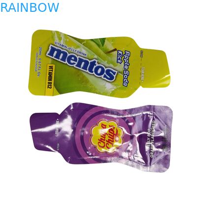 Kantong Mylar Holografik Cetak Kustom Kemasan Biodegradable yang Dapat Disegel Ulang untuk Kantong Makanan Ringan