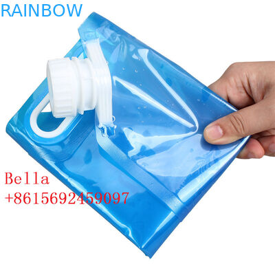 4L / 5L Spout Pouch Kemasan High Barrier Moisture Proof Dengan Big Cap Handle