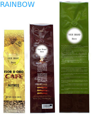 OEM PET / AL / PE Coffee Valve Foil Bag Kemasan dengan Zip Lock