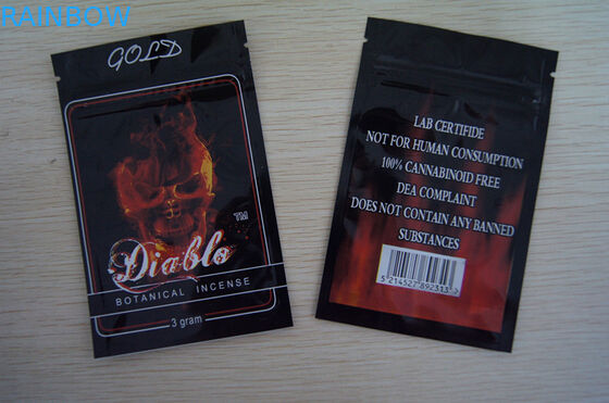 Kemasan Herbal Incense PET / VMPET / PE 100 mikron