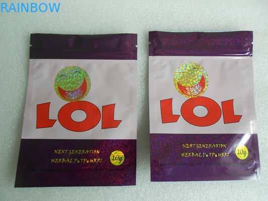 Kemasan Herbal Incense PET / VMPET / PE 100 mikron