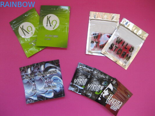 Tas Kemasan Dupa Herbal OEM Disesuaikan dengan Kunci Zip