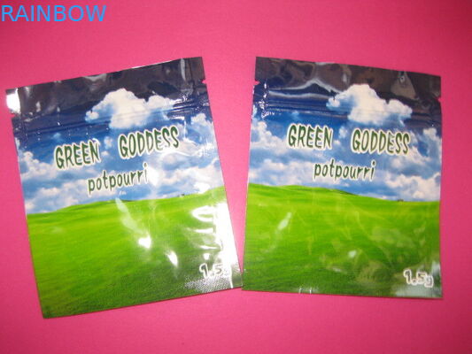 PET / VMPET / PE Herbal Incense Packaging dengan CMRK / Pantone Printing