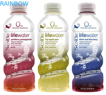 Label Lengan Kecilkan PVC CMRK / Pantone Untuk Jus Buah