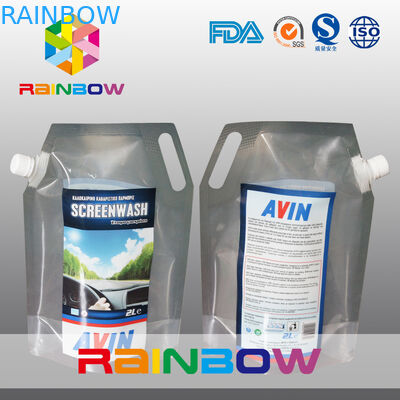 3L Air bukti Transparan atau Pencetakan Stand up Spout Pouch Liquid bottle Bag