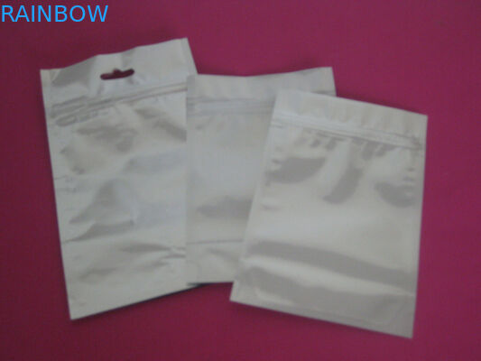 Zipper Lock Foil Pouch Packaging Dengan Handle Untuk Powder Kimia