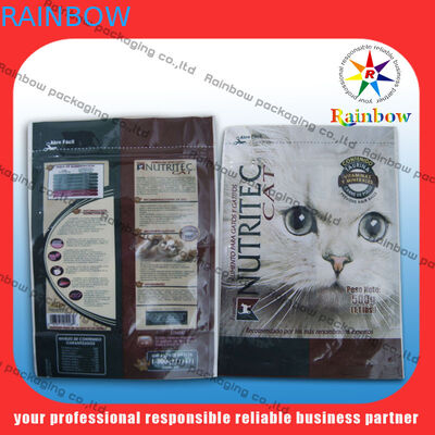 Daur Ulang Stand Up Cat Food Bag Personalized PET / VMPET / PE