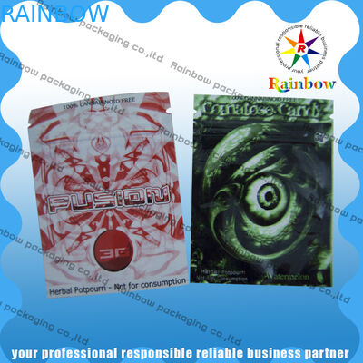 Kemasan Kantong Plastik Aluminium Foil Dengan Tiga Sisi Disegel