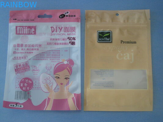 Tas Kemasan Kosmetik Aluminium Foil Bpa Gratis Dengan Kunci Zip