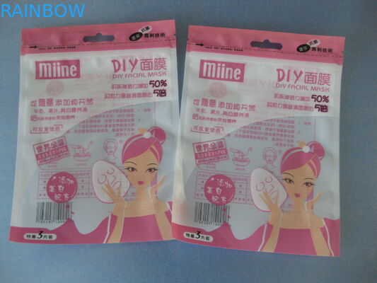 Moisture Proof Comestic Packaging Bag Dengan Ziplock Dan Buttom Gusset