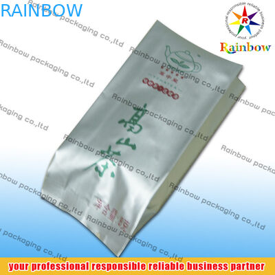 PET / AL / PE Stand Up Kantong Teh Kemasan Dengan Side Gusset