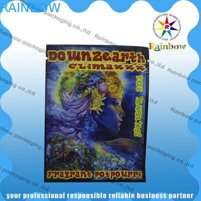 Down2earth / Geeked Up / Diablo Emas Herbal Dupa Zip Plastik Tas Bukti Kelembaban