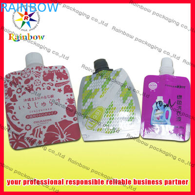 Heat Sealed Pe Spout Pouch Kemasan 50ml / 60ml Untuk Minuman