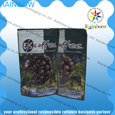 Kemasan Kantong Teh Aluminium Foil Dengan Ziplock Dan Round Bottom